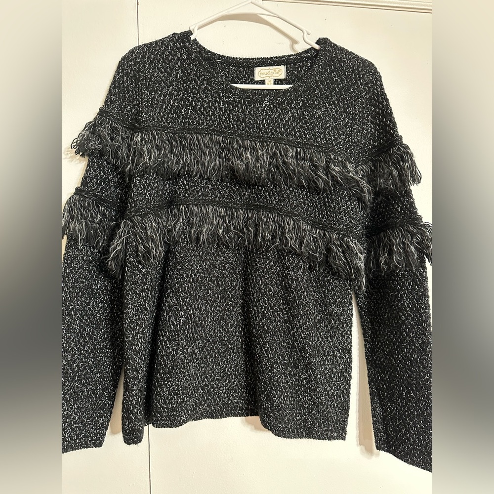 Mud pie fringe sweater